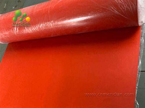 Red Natural Rubber Sheeting